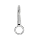 Maxbell 304 Stainless Steel Rigid Fixed Eye Boat Spring Snap Hook Silver 2.5# 9cm - Aladdin Shoppers