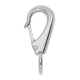 Maxbell Maxbell 304 Stainless Steel Rigid Fixed Eye Boat Spring Snap Hook Silver 3# 9.3cm