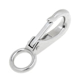 Maxbell 304 Stainless Steel Rigid Fixed Eye Boat Spring Snap Hook Silver 3# 9.3cm - Aladdin Shoppers