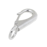 Maxbell 304 Stainless Steel Rigid Fixed Eye Boat Spring Snap Hook Silver 3# 9.3cm - Aladdin Shoppers