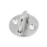 Maxbell 2Pcs Stainless Round Pad Eye Plate Sail Boat Kayak Sunshades Accessory M5