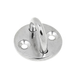 Maxbell 2Pcs Stainless Round Pad Eye Plate Sail Boat Kayak Sunshades Accessory M5