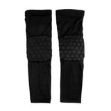 Maxbell 1 Pair Men Honeycomb Elbow Pad Basketball Shooting Compression Arm Sleeve L - Aladdin Shoppers