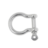 Maxbell 4pcs Marine Stainless Steel Chain Rigging Bow Shackle Captive Pin 6mm & 5mm