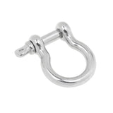 Maxbell 4pcs Marine Stainless Steel Chain Rigging Bow Shackle Captive Pin 6mm & 5mm