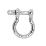 Maxbell 4pcs Marine Stainless Steel Chain Rigging Bow Shackle Captive Pin 6mm & 5mm