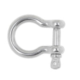 Maxbell 4pcs Marine Stainless Steel Chain Rigging Bow Shackle Captive Pin 6mm & 5mm