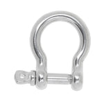 Maxbell 4pcs Marine Stainless Steel Chain Rigging Bow Shackle Captive Pin 6mm & 5mm