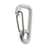 Maxbell Maxbell Stainless Steel Locking Snap Hook Carabiner Spring Clip Boat Trailer 6cm