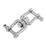 Maxbell 2Pcs 304 Marine Grade Stainless Steel Chain Anchor Swivel Jaw M8 M10