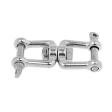 Maxbell 2Pcs 304 Marine Grade Stainless Steel Chain Anchor Swivel Jaw M8 M10