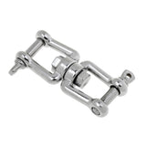 Maxbell 2Pcs 304 Marine Grade Stainless Steel Chain Anchor Swivel Jaw M8 M10