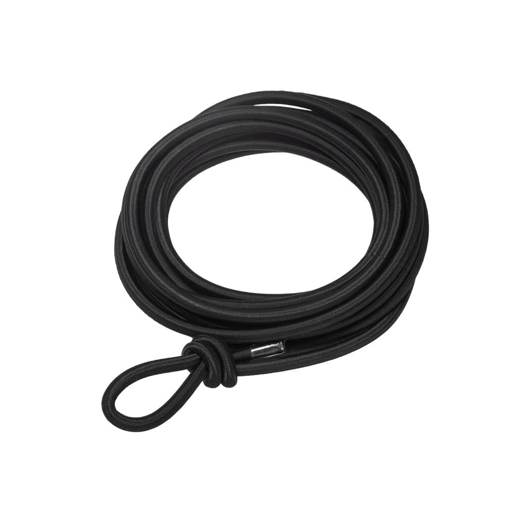 Maxbell Maxbell 3mm x 5m Elastic Bungee Rope Shock Cord Tie Down DIY for Kayak Boat Black