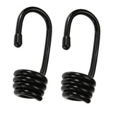 Maxbell 2 Pieces Plastic Coated Spiral Wire Hooks for Shock Cord Bungee Rope End 6mm - Aladdin Shoppers