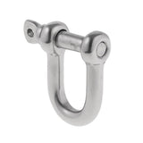 Maxbell Maxbell 304 Stainless Steel Screw Pin D Shackle Marine Boat Shade Rigging Silver M5