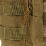 Maxbell Maxbell Tactical Military Hiking Molle Zippered Water Bottle Kettle Bag Pouch Coyote Tan