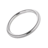 Maxbell 2x Seamless Stainless Steel O Round Rings Circle Craft Webbing Boat