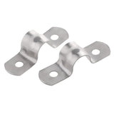 Maxbell 4Pcs Pipe Tube Conduit Stainless Steel Hanger U Strap Clamps Clip 8mm 10mm