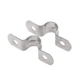 Maxbell 4Pcs Pipe Tube Conduit Stainless Steel Hanger U Strap Clamps Clip 8mm 10mm