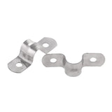 Maxbell 4Pcs Pipe Tube Conduit Stainless Steel Hanger U Strap Clamps Clip 8mm 10mm