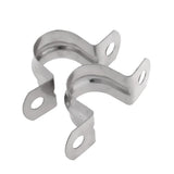 Maxbell 2 Pieces Pipe Tube Conduit Stainless Steel Hanger U Strap Clamps Clip 16mm - Aladdin Shoppers