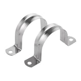 Maxbell 4 Pieces Pipe Hose Tube Conduit Stainless Steel Hanger U Strap Clamps Clip