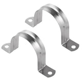 Maxbell 4 Pieces Pipe Hose Tube Conduit Stainless Steel Hanger U Strap Clamps Clip