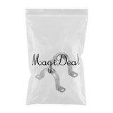 Maxbell 2 Pieces Pipe Tube Conduit Stainless Steel Hanger U Strap Clamps Clip 70mm - Aladdin Shoppers