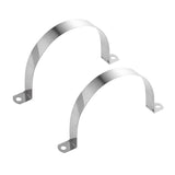 Maxbell 2 Pieces Pipe Tube Conduit Stainless Steel Hanger U Strap Clamps Clip 100mm - Aladdin Shoppers