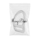Maxbell Maxbell 23KN Rock Climbing Safety Harness Slotted Bent D Ring for Webbing Belt Big