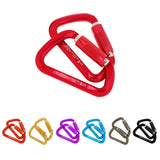 Maxbell 1 Pair 30KN D-Ring Twist Auto Locking Rock Climbing Carabiner Rescue Red - Aladdin Shoppers