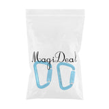 Maxbell Maxbell 1 Pair 30KN D-Ring Twist Auto Locking Rock Climbing Carabiner Rescue Blue