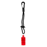 Maxbell Maxbell Emergency Whistle with Clip On Lanyard for Outdoor Kayak Boat Safety Red