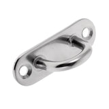 Maxbell 4 Pieces 6mm Oblong Pad Eye Stainless Steel Bimini Boat Yacht Shade Sail Wall Plate Tie Down Rigging - Aladdin Shoppers
