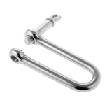 Maxbell Marine Boat Stainless Steel Eye Screw Pin Chain Long D Shackle Rigging 1/4" - Aladdin Shoppers