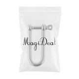 Maxbell Marine Boat Stainless Steel Eye Screw Pin Chain Long D Shackle Rigging 1/4" - Aladdin Shoppers