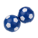 Maxbell Maxbell 6 Pack 36mm Table Soccer Foosballs Replacement Mini Soccer Balls for Tabletop Game, Blue + White