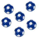 Maxbell Maxbell 6 Pack 36mm Table Soccer Foosballs Replacement Mini Soccer Balls for Tabletop Game, Blue + White