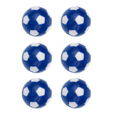 Maxbell Maxbell 6 Pack 36mm Table Soccer Foosballs Replacement Mini Soccer Balls for Tabletop Game, Blue + White