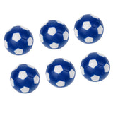 Maxbell Maxbell 6 Pack 36mm Table Soccer Foosballs Replacement Mini Soccer Balls for Tabletop Game, Blue + White