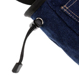 Maxbell Maxbell Blue Denim Chalk Bag with Pocket Quick-Clip Belt for Rock Climbing/ Weight Lifting/ Bouldering/ Gymnastics - Tight Fitting Drawstring for No Leakage