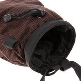 Maxbell Maxbell Durable Chalk Bag with Quick-Clip Belt for Rock Climbing/ Weight Lifting/ Bouldering/ Gymnastics - Tight Fitting Drawstring for No Leakage - Coffee