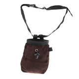 Maxbell Maxbell Durable Chalk Bag with Quick-Clip Belt for Rock Climbing/ Weight Lifting/ Bouldering/ Gymnastics - Tight Fitting Drawstring for No Leakage - Coffee