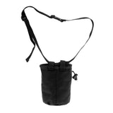 Maxbell Maxbell 4.1" x 5.8" Black Cylindrical Waterproof Strong Nylon Climbing Bouldering Gym Chalk Powder Bag with Adjustable Waist Belt & Drawstring Closure