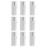 Maxbell Maxbell Set of 9 Pieces Anodised Aluminum Dart Flight Savers / Protectors Silver