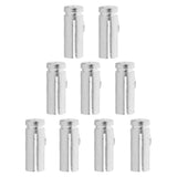 Maxbell Maxbell Set of 9 Pieces Anodised Aluminum Dart Flight Savers / Protectors Silver