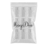 Maxbell Maxbell Set of 9 Pieces Anodised Aluminum Dart Flight Savers / Protectors Silver