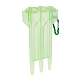 Maxbell Maxbell Portable Nylon Dart Storage Box Transparent Dart Case with Lock Buckle Green