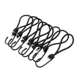 Maxbell 8 Pieces Bungee Hook Tie - Tarpaulin Bungee Stretch Cord Straps Black - Aladdin Shoppers