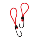 Maxbell Maxbell 8 Pieces Bungee Hook Tie - Tarpaulin Bungee Stretch Cord Straps w/ Hook Red